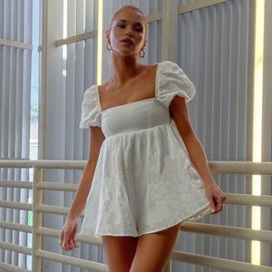 LORNA ROMPER WHITE